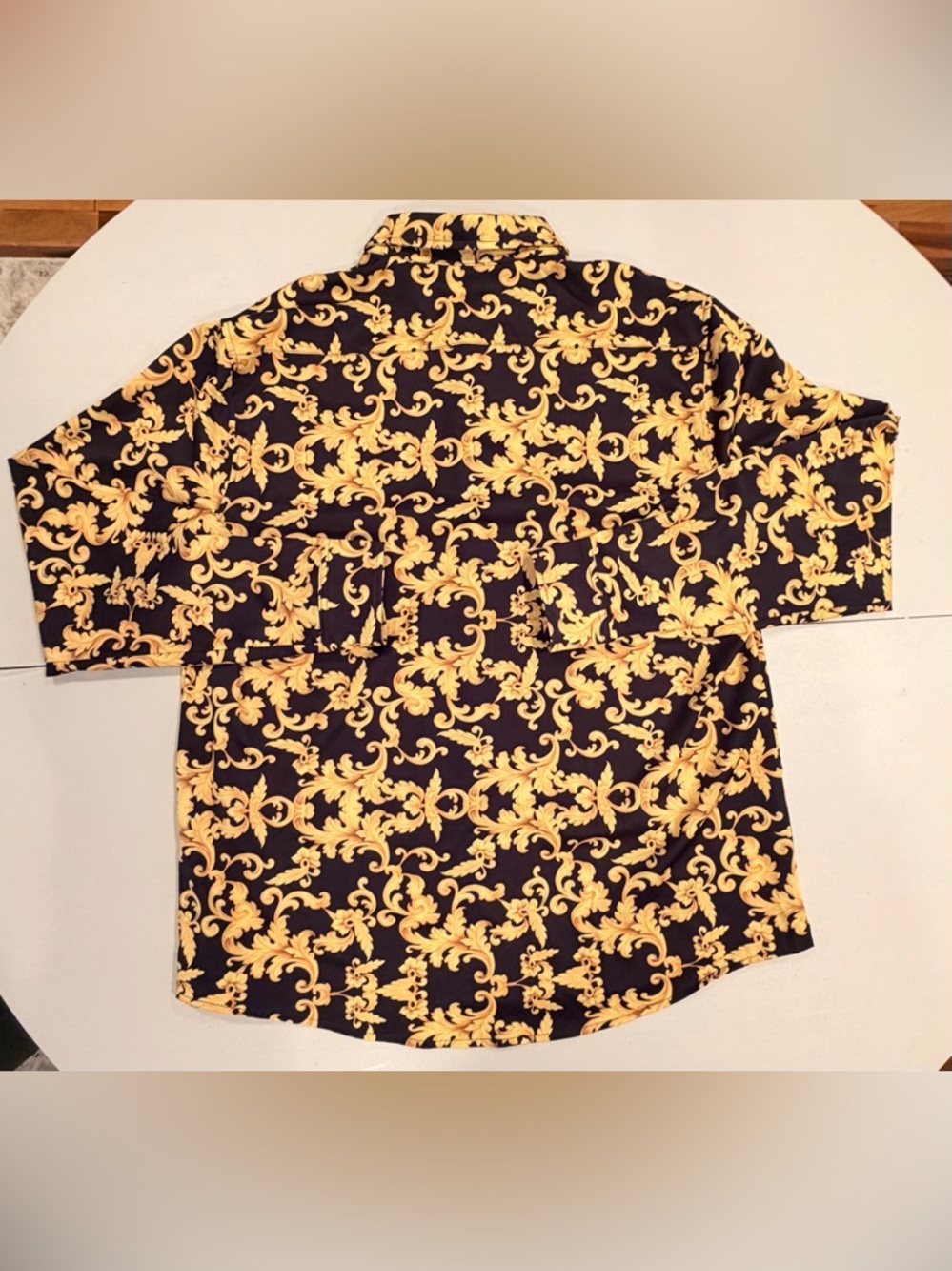 Daupanzees | men’s luxury print dress shirt. Size: XXL - Picture 15 of 16